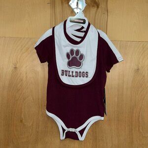Infant Colosseum Mississippi State University Bulldogs Onesie & Bib